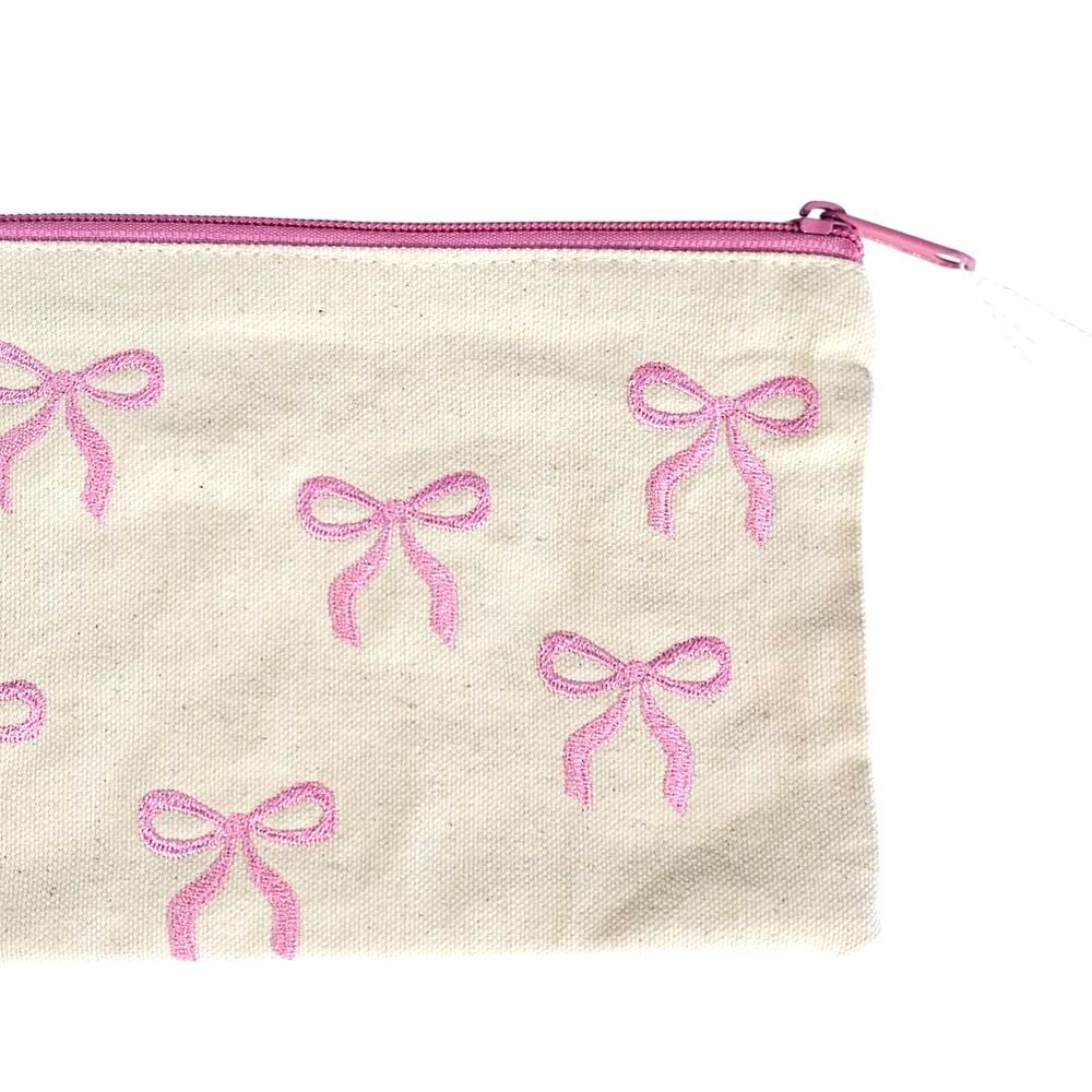 Women's Pink and Cream makeup Bag